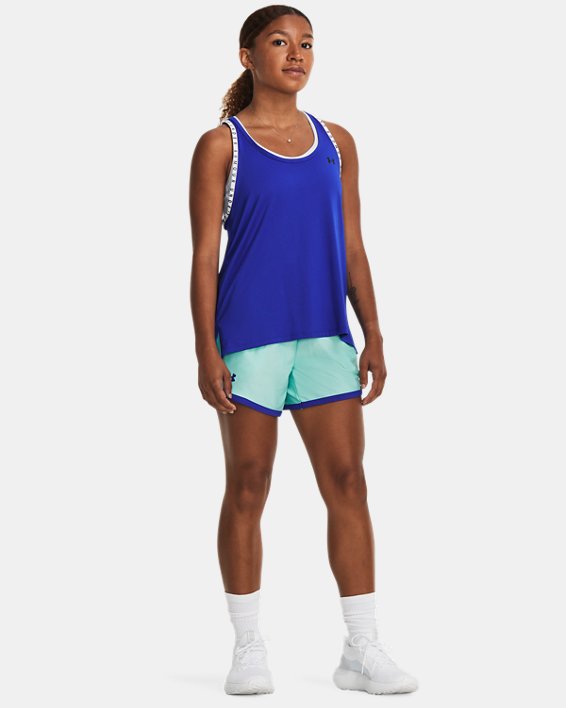 Women's UA Play Up 5" Shorts in Blue image number 2
